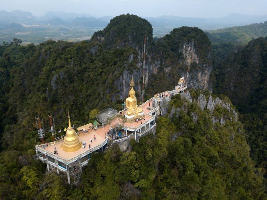 Ao Nang: Hot Spring, Emerald Pool & Tiger Cave Temple Tour - Soaking in 37 to 40 C at the hot spring waterfall
