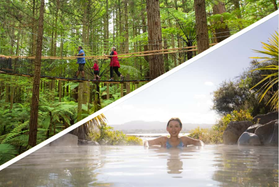Auckland: Rotorua Highlights with Redwoods Treewalk & Spa - Two hours at Polynesian Spa