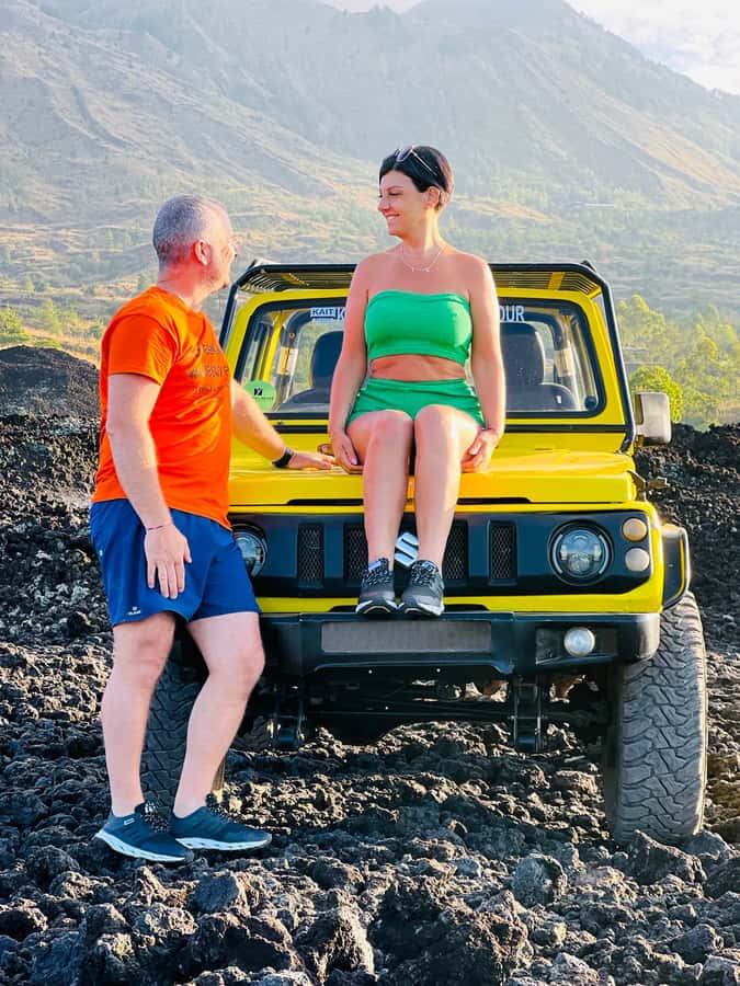 Bali: Day/Sunset Mount Batur 4WD Jeep and Natural Hot Spring - What the Mount Batur route feels like
