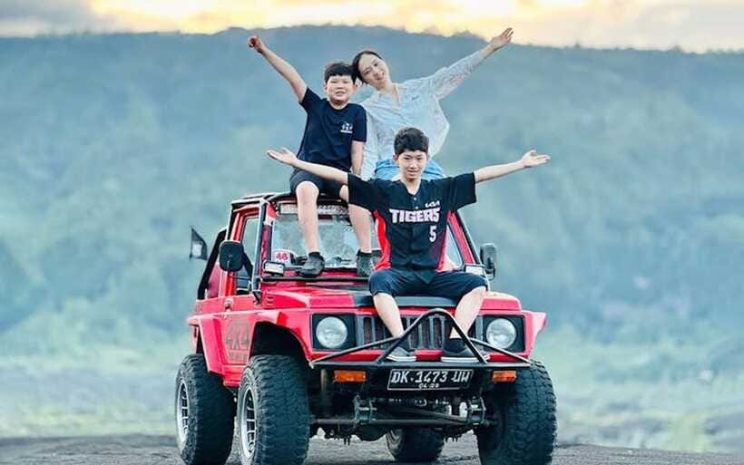Bali: Day/Sunset Mount Batur 4WD Jeep and Natural Hot Spring - The view from Mount Batur