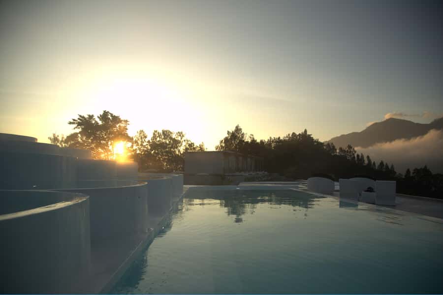 Bali: Natural Hot Spring in Pyramid Infinity Pools - The pyramid jacuzzi and sacred geometry design