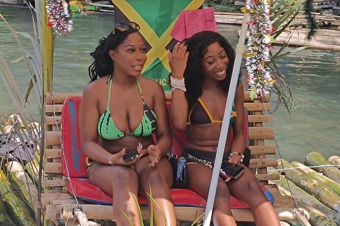 Bamboo Rafting Adventure with Limestone Massage from Montego Bay - Limestone massage by the river