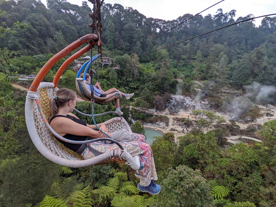 Bandung: White Crater, Scenic Tea Plantations & Hot Spring - Tea plantations and a walk above the fields