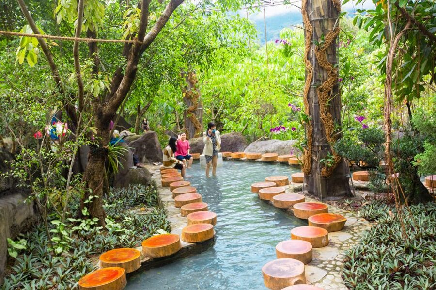 Da Nang: Than Tai Hot Spring Park E-Ticket - Water slides, lazy river, and the midday pause