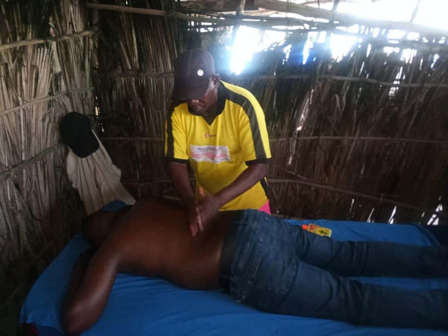 Diani Beach: Authentic Traditional Massage with Sea View - The welcome drink and preparation