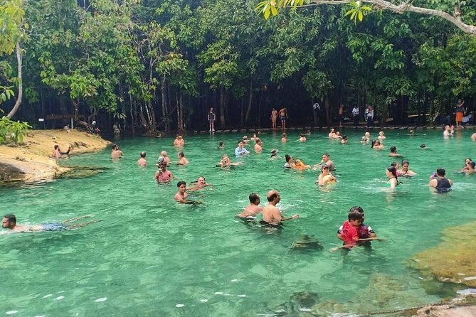 Discover Krabi - Emerald Pool, Hot Springs & Tiger Cave Temple - Namtok Ron: warm water in a shaded forest