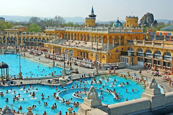 Entrance to Szechenyi Spa in Budapest - Food, drinks, gym use, and massages
