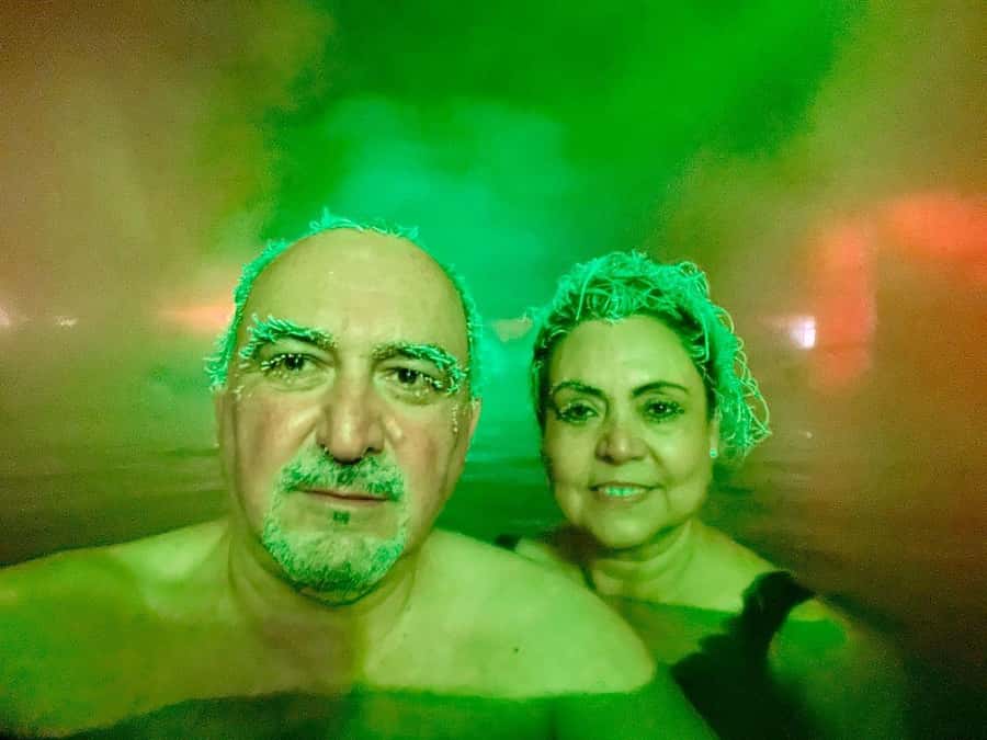 Fairbanks: Northern Lights and Chena Hot Springs Tour - Soaking in the 106 F mineral water