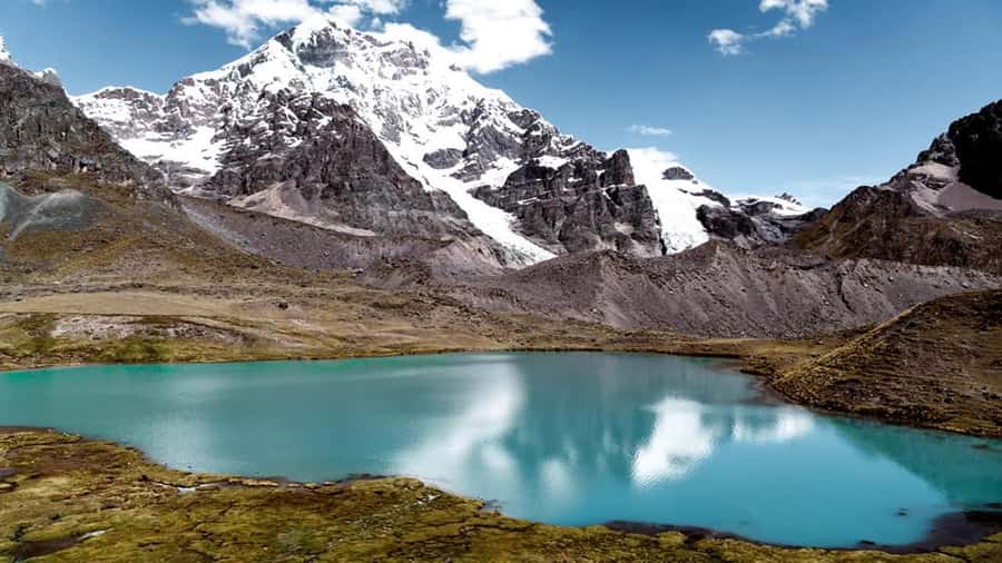 From Cusco: 7 Lagoons of Ausangate Trek with Hot Springs - Pacchanta and the first look at Ausangate