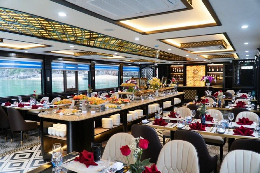 From Hanoi: Ha Long Bay Luxury Cruise Day Tour with Jacuzzi - Buffet lunch with useful choices