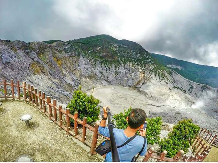 From Jakarta : Volcano, Tea & Rice Fields, Hot Spring - Fruit stalls, honey pineapple, and a taste of Java