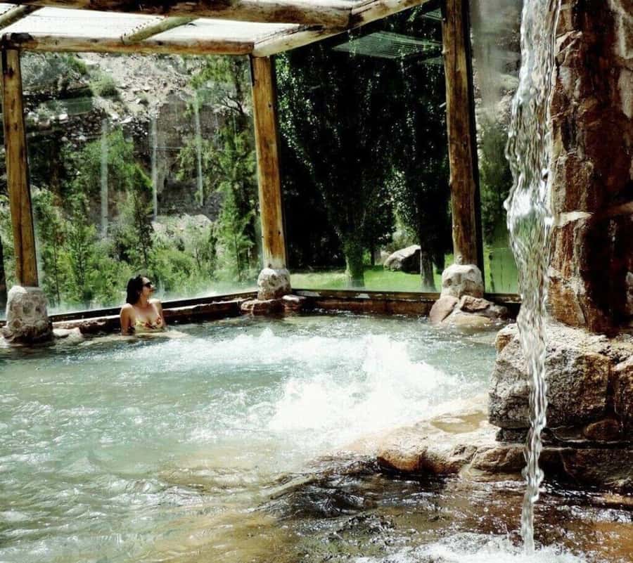 From Mendoza: Premium Spa Day at the Cacheuta Hot Springs - A buffet lunch with Argentine flavors
