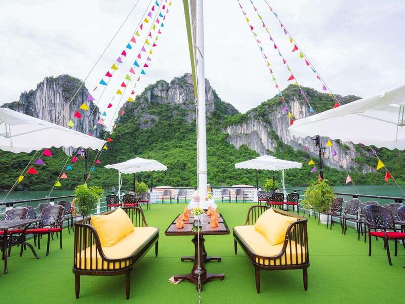 From Ninh Binh:Day Ha Long Bay Premium Cruise-Buffet&Jacuzzi - Leaving Ninh Binh by limousine bus