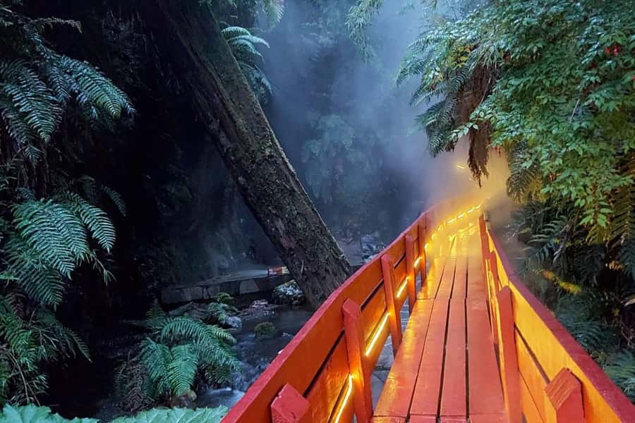 From Pucón: Geometric Hot Springs - The road from Pucón to Lake Calafquén