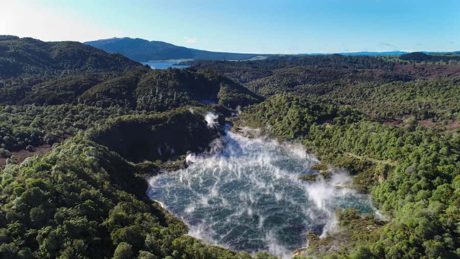 From Rotorua: Wai O Tapu & Waimangu Eco Thermal Morning Tour - A 30-minute lunch stop at Waimangu