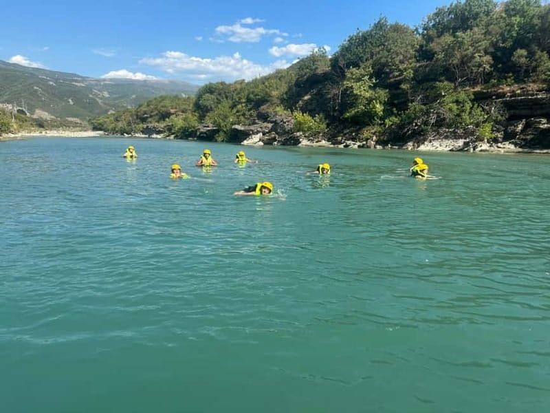 From Tirana: Vjosa Rafting & Benja Thermal Baths Day Tour - What the national park stop adds