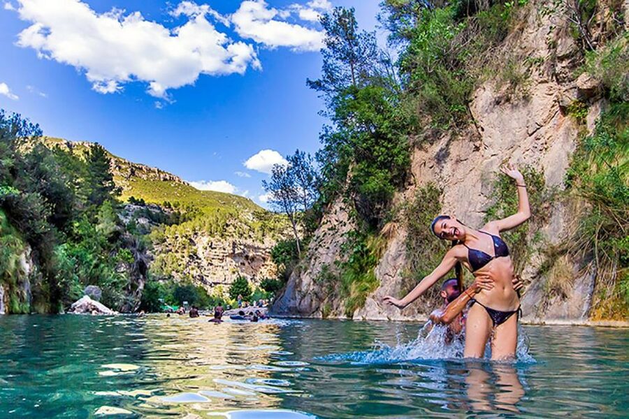 From Valencia: Montanejos Thermal Springs & Great Waterfall - Salto de la Novia and the Girlfriend waterfall