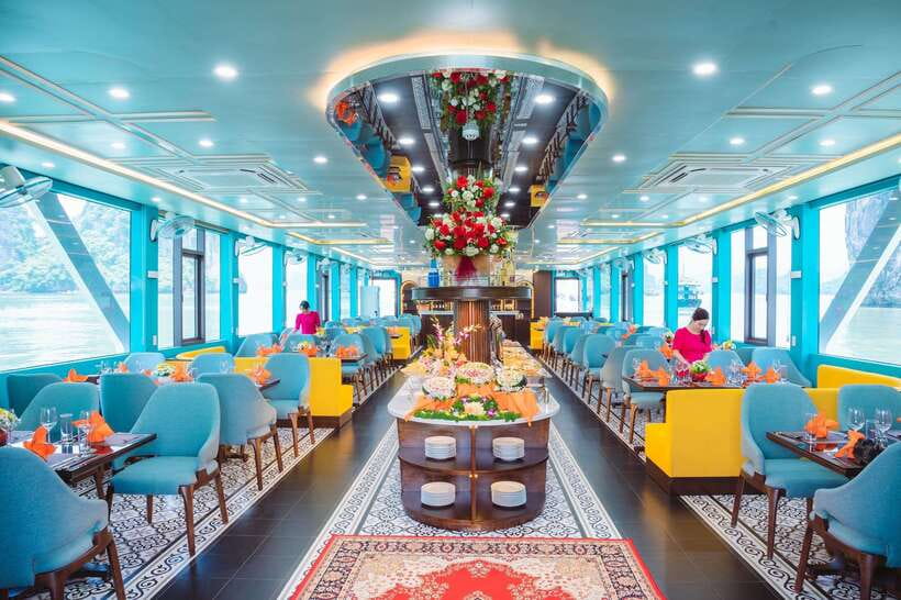 Hanoi: Ha Long Bay Day Tour - Apollo Cruise, Jacuzzi, Buffet - Buffet lunch among Ha Long Bay’s limestone towers