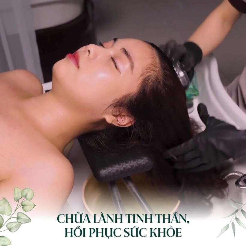 Hanoi Spa Old Quarter - Nourishing Shampoo- Head Massage 60' - Hot stones, horn energy bar, and neck massage