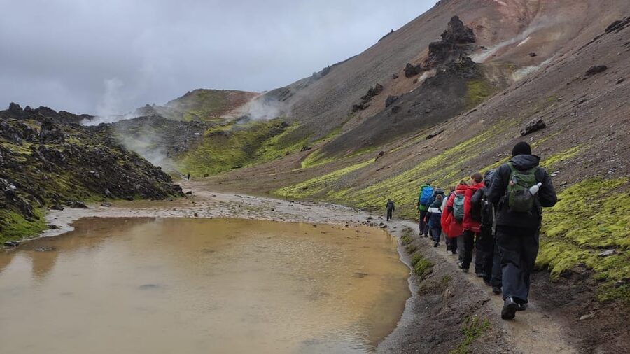 Highlands Hiking: Small Group Landmannalaugar & Hot Springs - A small group with bilingual guiding