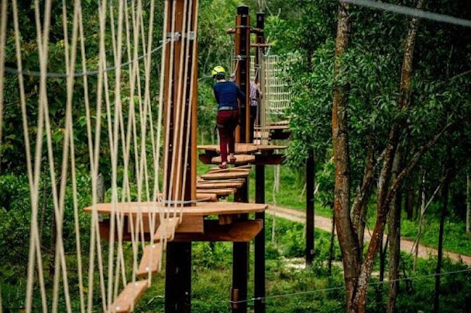 Hue: Full-day Nature’s Bliss From Hot Springs To Zip Line - The 560-meter zip line from Ma Yen Hill