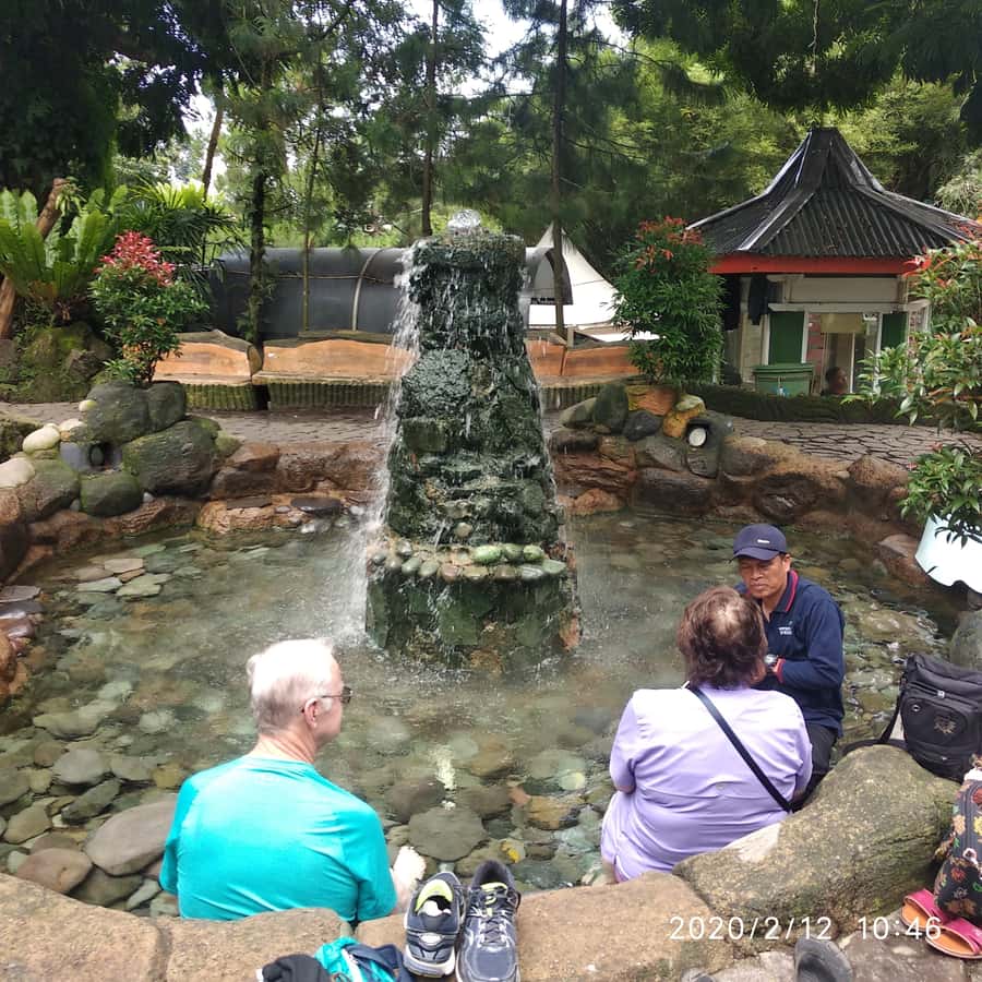 Jakarta: Volcano, Hot Spring, Tea, Rice Fields, &Coffee tour - Sari Ater’s sulfur-rich water