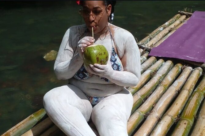 Jamaica Bamboo Rafting Experience with Lime Stone Massage - Limestone massage beside the water