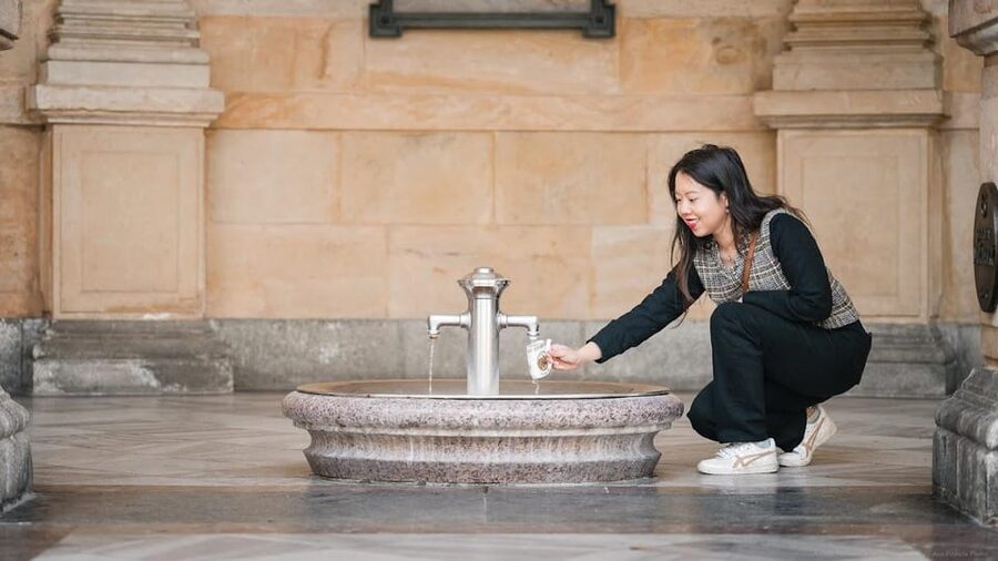 Karlovy Vary: Mineral Hot Springs Tasting and Walking Tour - Tasting the first springs and learning the ritual