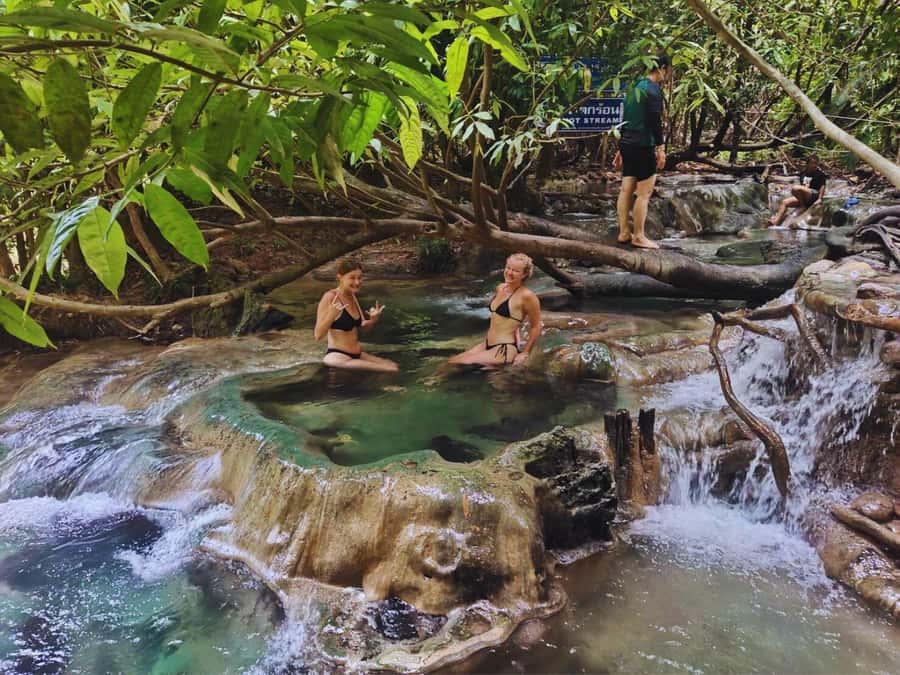 Ko Lanta: Full Day Emerald Pool&Hot Spring With Tiger Temple - Hot Stream Krabi: warm rock pools and a cool river