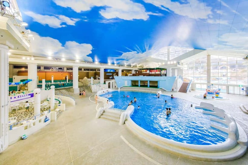 Kowakien Yunessun Hot Springs Entry Ticket - Dragon’s Waterfall, caves, and the outdoor play areas