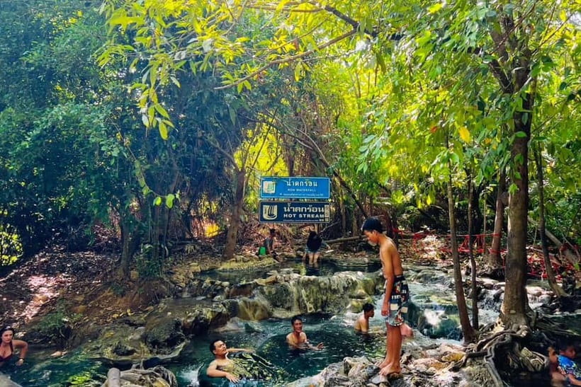 Krabi: Emerald Pool, Hot Springs, and Kayaking Tour - Kayaking beneath the trees
