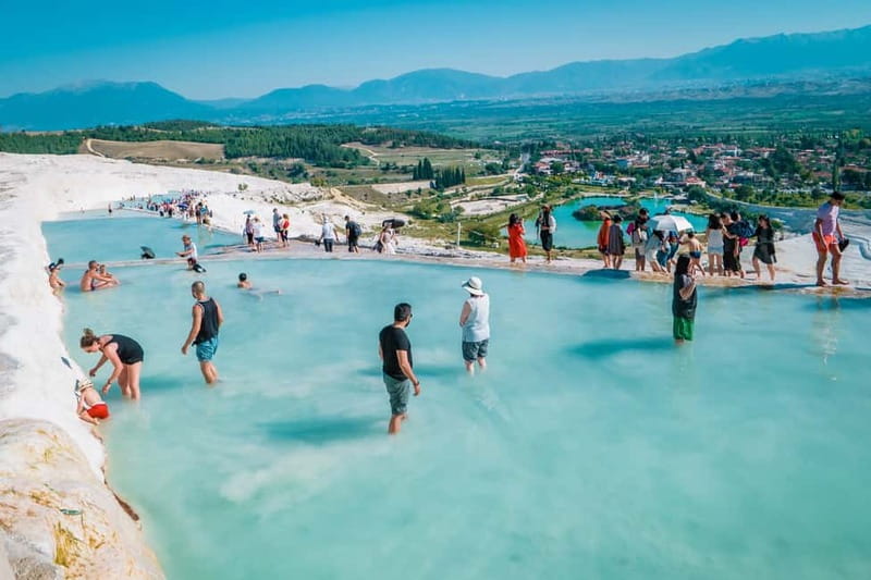 Kusadasi: Pamukkale Hot Spring & Hierapolis Small-Group Tour - Pamukkale’s Thermal Pools and White Walkways