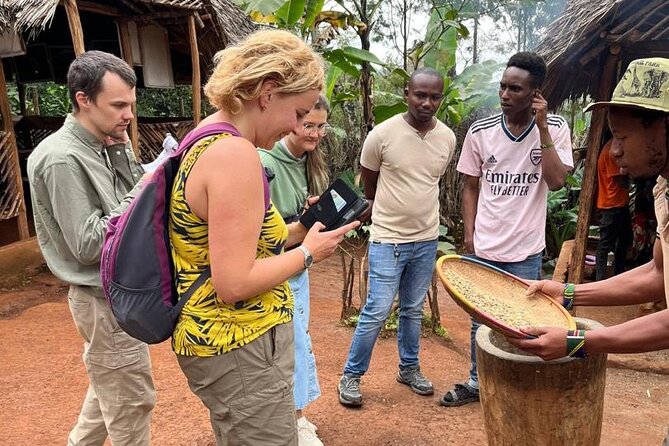 Materuni waterfalls coffee tour & Chemka hot springs Day trip - Learning to roast and prepare Chagga coffee