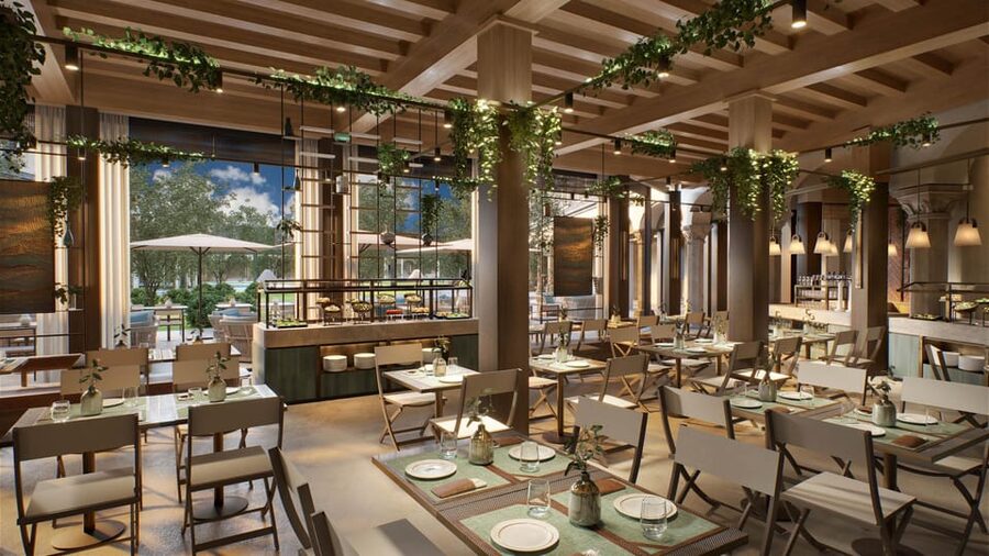 Milan: De Montel Thermal Bath Entrance Ticket - Bistro dining and the terrace