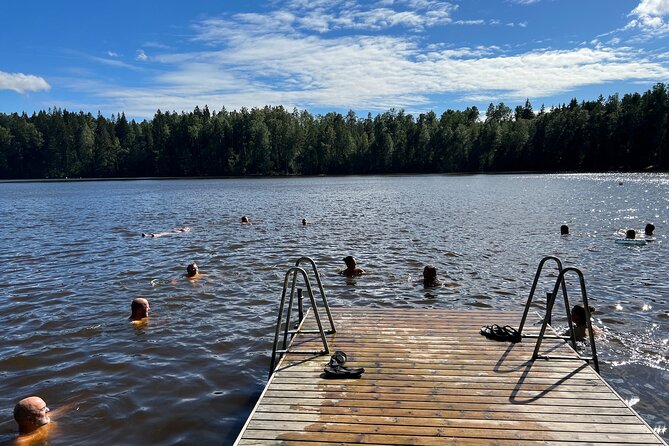 National Park Hike & Finnish Smoke Sauna Experience with Campfire Lunch - The Smoke Sauna and Cold Lake Routine