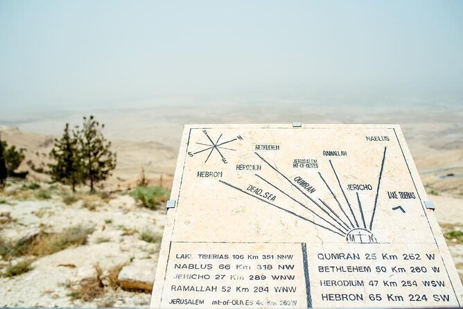 One Day Tour Madaba, Mt. Nebo, Baptism Site and Ma'in Hot Springs - From Amman to Madaba’s ancient map