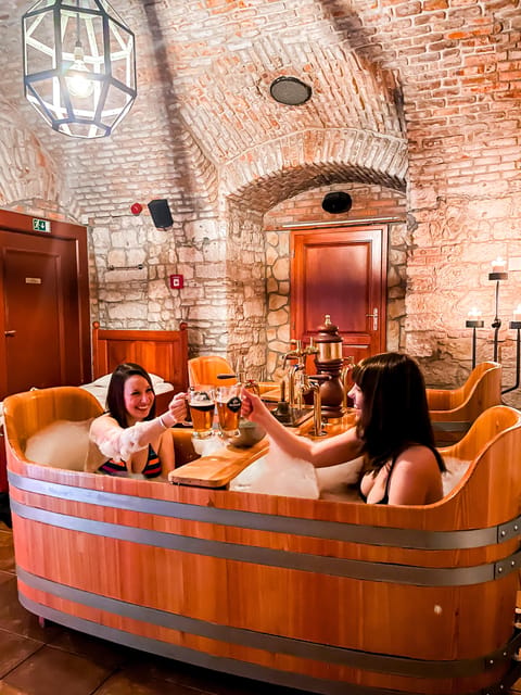 Prague: Beer Spa Bernard with Beer and Massage Option - Bernard beer, takeaway bottle, and certificate