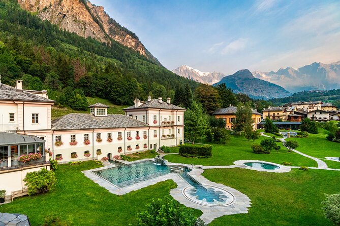 Pre Saint Didier Luxury Evening Spa Entry Ticket - Pools, Hydro-Massage, and Outdoor Views