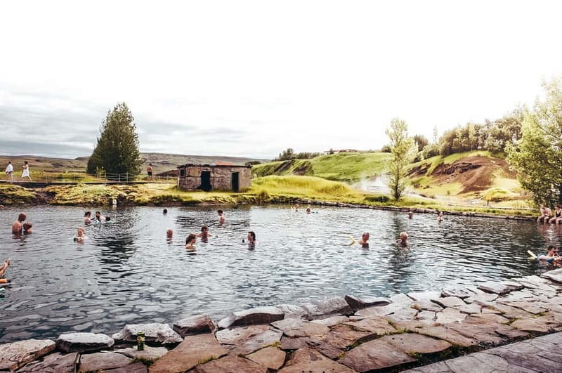 Reykjavík: Glacier Snowmobile and Hot Springs with Pickup - Reaching Mountaineers Geldingafell Basecamp