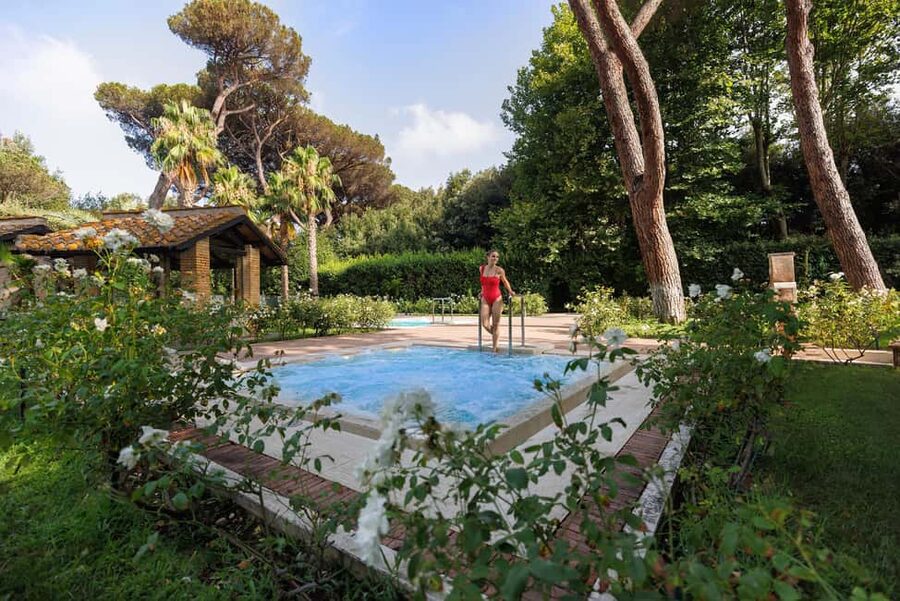 Rome: QC Termeroma Spa Admission Ticket - The gardens and Roman estate setting