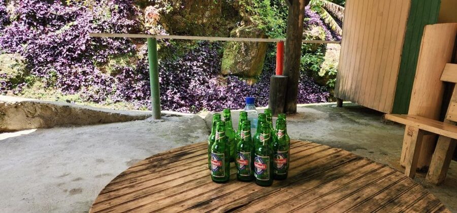 Roseau: Titou Gorge, Hot Spring, Falls & Champagne Reef Tour - Tia Hot Spa after the waterfalls