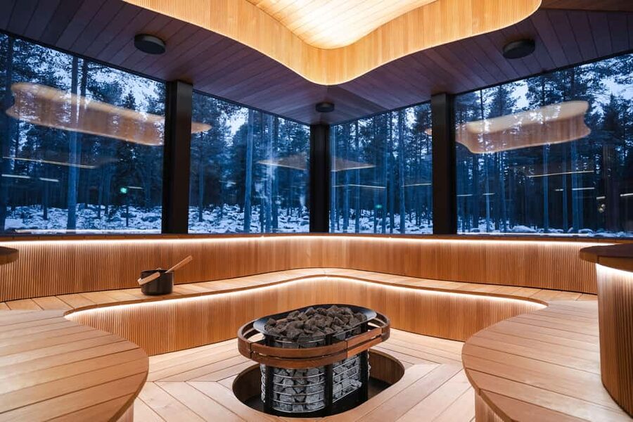 Rovaniemi: Daylight Forest spa,outdoor hot tubs and lunch - One hour in the Arctic Spa