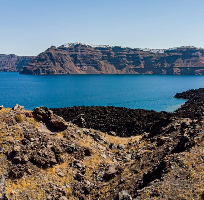 Santorini Port: 3 Hour Cruise to Volcano and Hot Springs - Sailing out of Fira Old Port