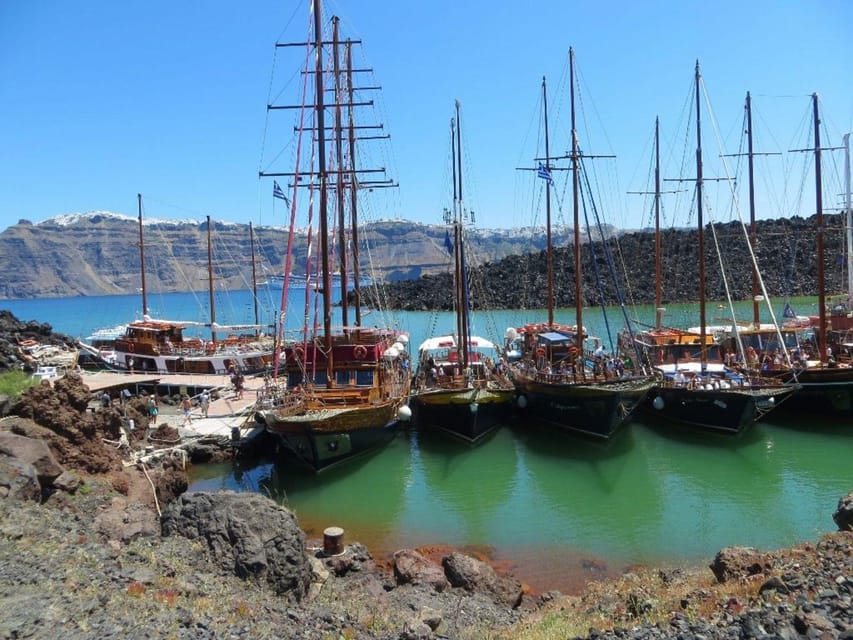 Santorini Port: Cruise to Volcano, Hot Springs & Thirassia - Palea Kameni and the hot-spring swim