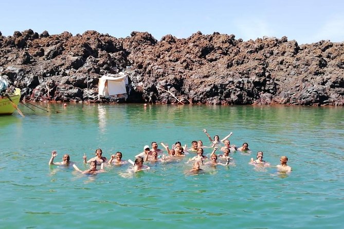Santorini Volcanic Islands Cruise: Volcano, Hot Springs and Thirassia - Walking across the active volcano at Nea Kameni