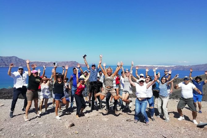 Santorini Volcanic Islands Cruise: Volcano, Hot Springs and Thirassia - Boarding the classic wooden caïque