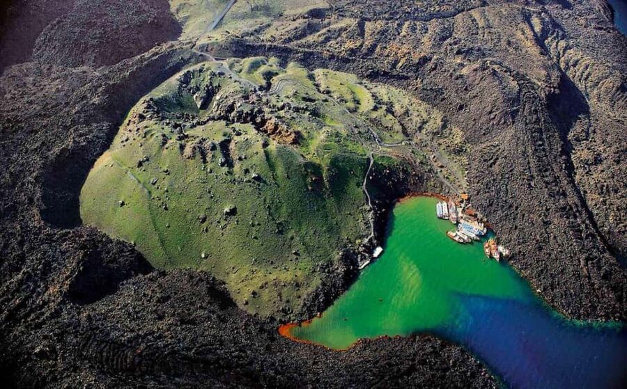 Santorini Volcano, Hot Springs Adventure - Palea Kameni: a warm swim, not a hot bath