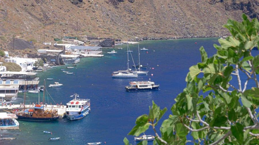 Santorini Volcano, Hot Springs Adventure - Nea Kameni: a short, hot walk across an active crater