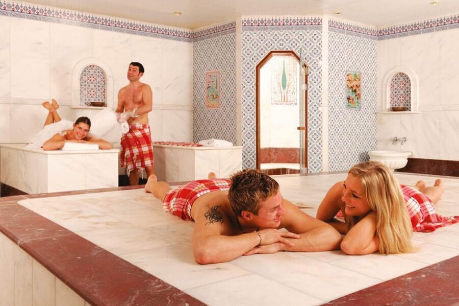Side: Turkish Bath Experience with Transfer & Massage - Foam massage and wash