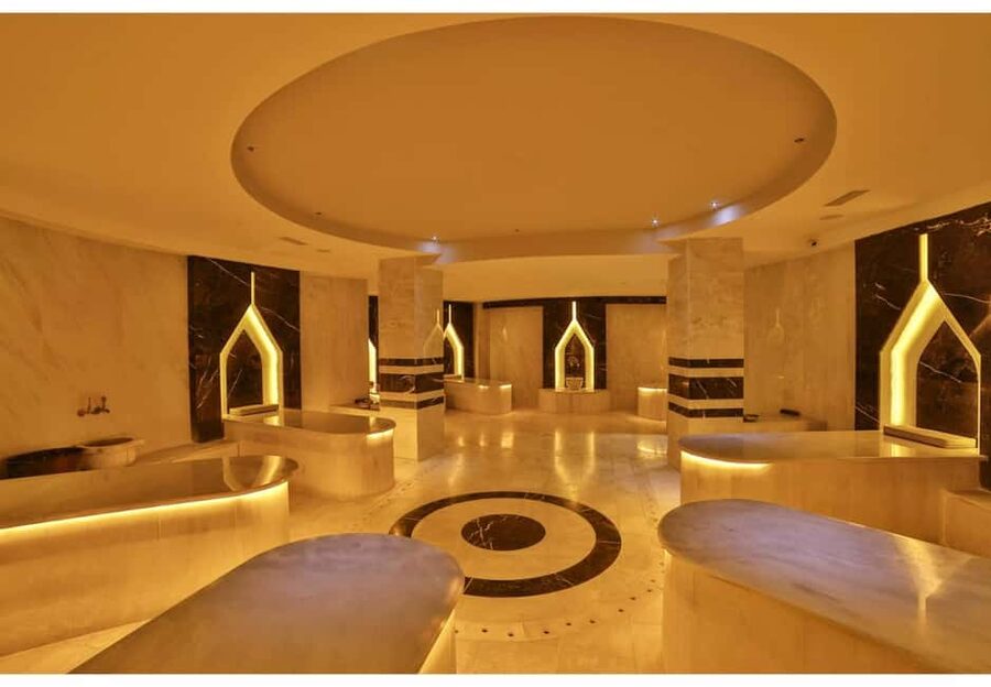 Side: Turkish Bath & Wellness Complex Entry & Treatments - Starting with the warm marble hammam